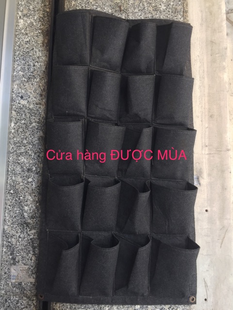 Túi vải trồng cây treo tường