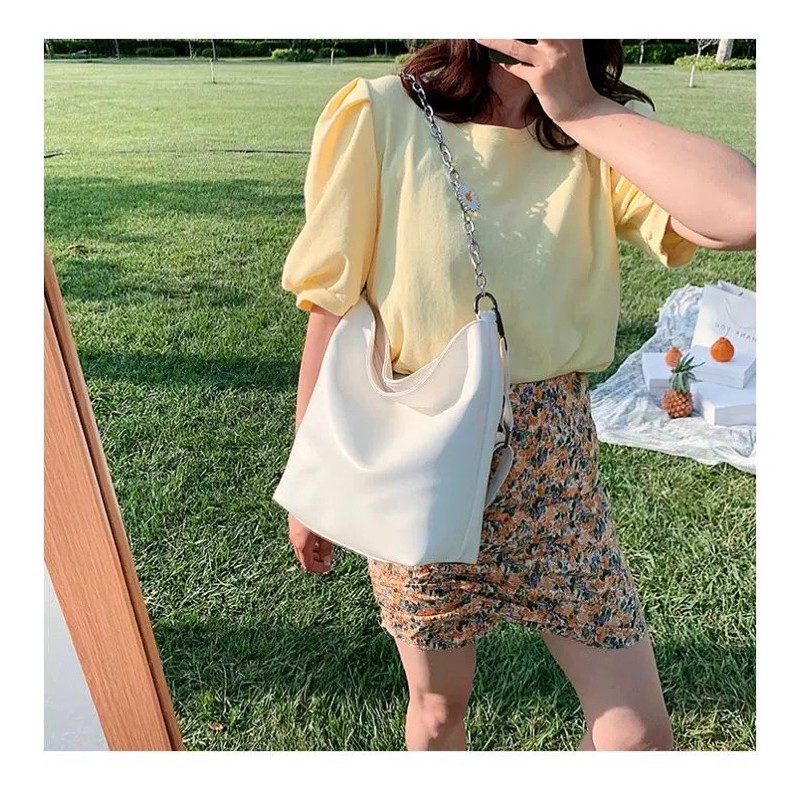 Túi đeo chéo nữ, túi đeo vai dây hoa cúc phong cách Hàn Quốc | BigBuy360 - bigbuy360.vn