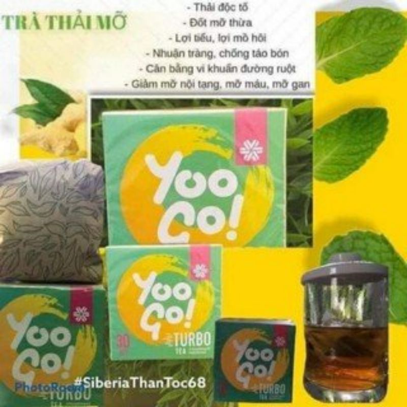Trà thải độc giảm mỡ yoo go turbo tea  CHÍNH HÃNG