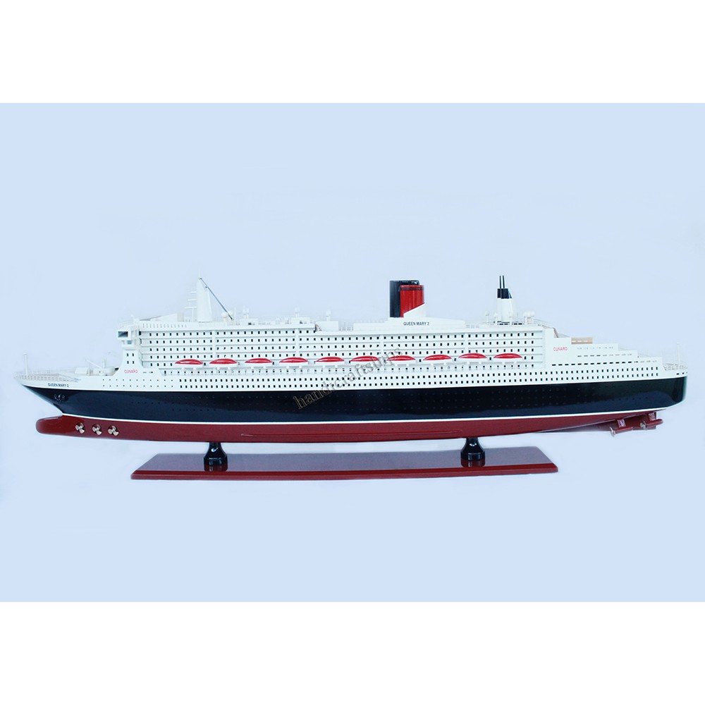 Mô Hình Tàu Thuyền Trang Trí QUEEN MARY 2 (Thân 80cm)