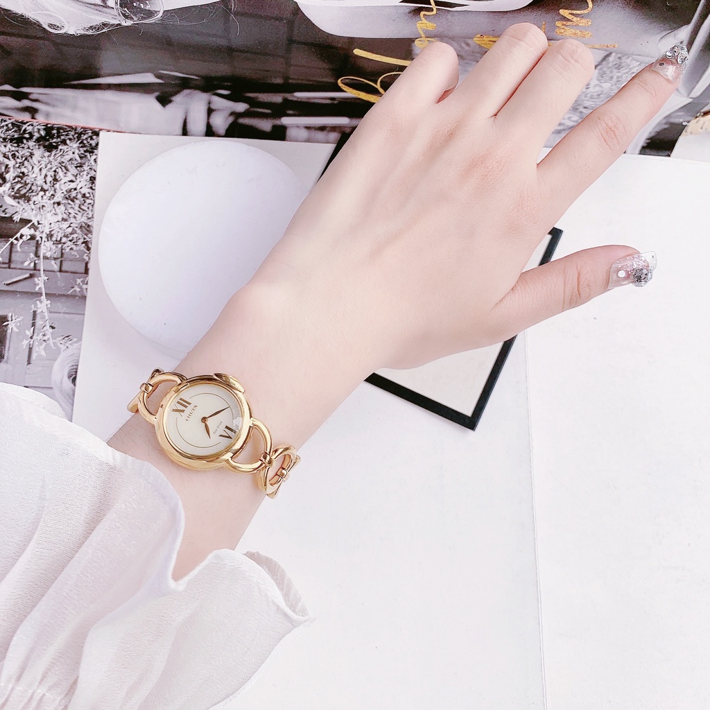 Đồng hồ nữ dây thép Citizen Eco Drive EX1452 53P