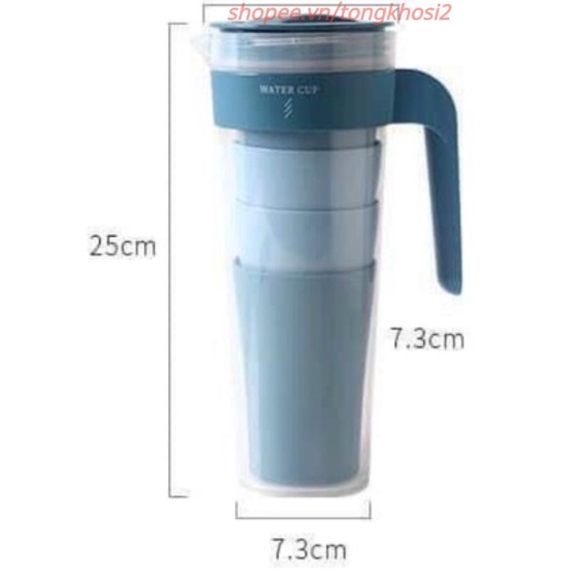 BÌNH NƯỚC 1l KÈM 4 CỐC TIỆN LỢI - #binhdungnuoc