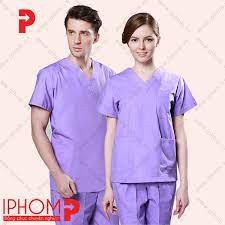 Bộ quần áo phòng mổ chất liệu vải lon mĩ cao cấp thấm hút tốt