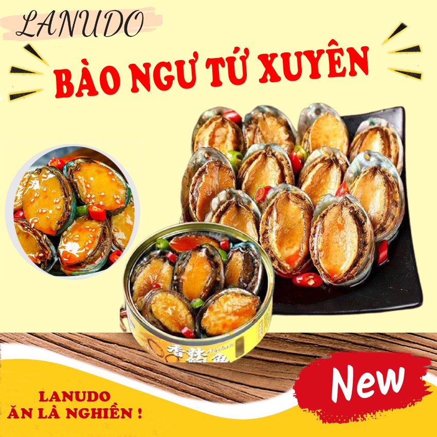 Bào ngư, tôm hùm đất sốt cay tứ xuyên trung quốc đóng hộp 100 gam ăn liền siêu ngon