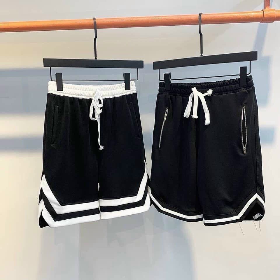 Quần short V thể thao unisex nam nữ - vải thun dày dặn - MAYLANSTORE