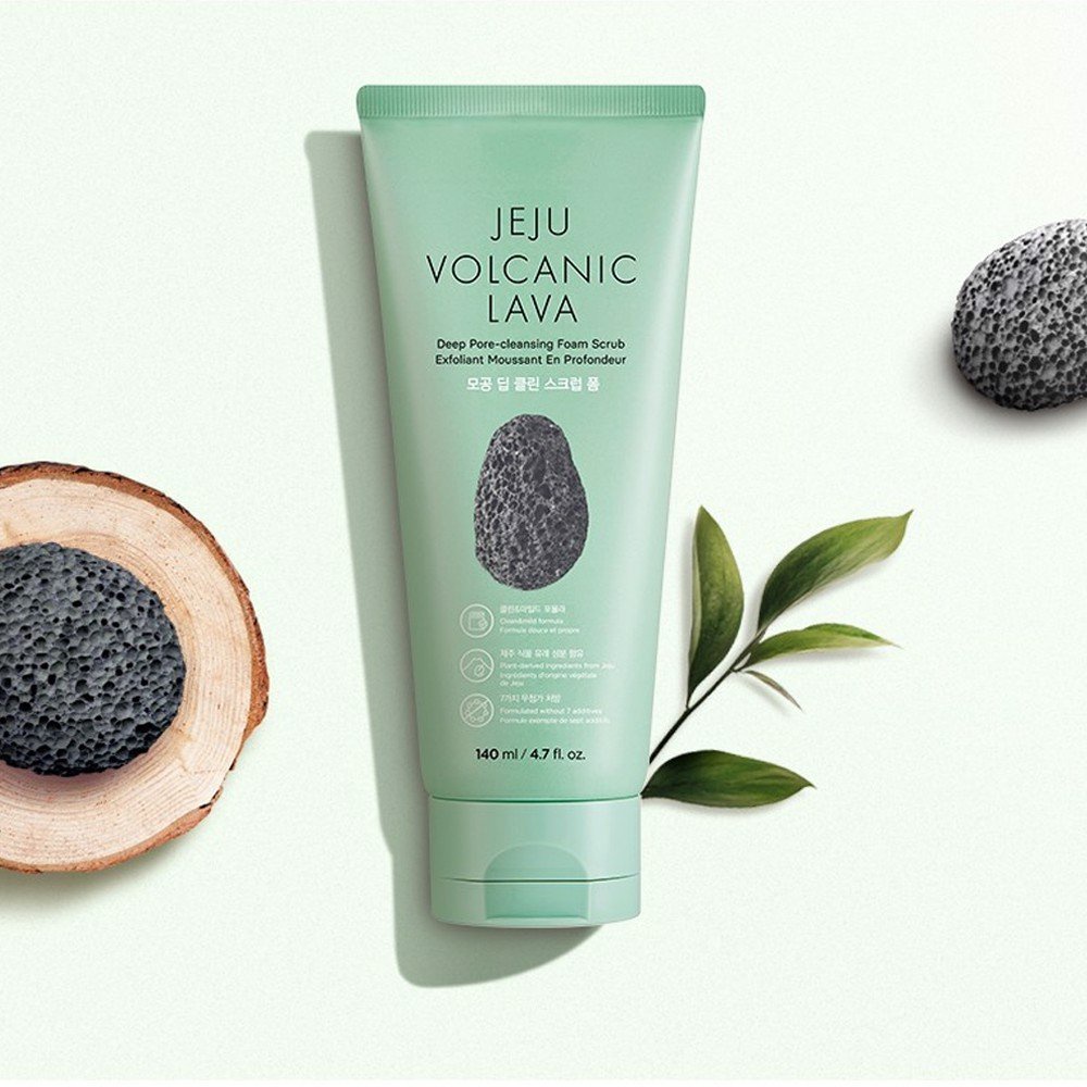 SỮA RỬA MẶT JEJU VOLCANIC LAVA DEEP PORE CLEANSING FOAM SCRUB 140ML - 12033