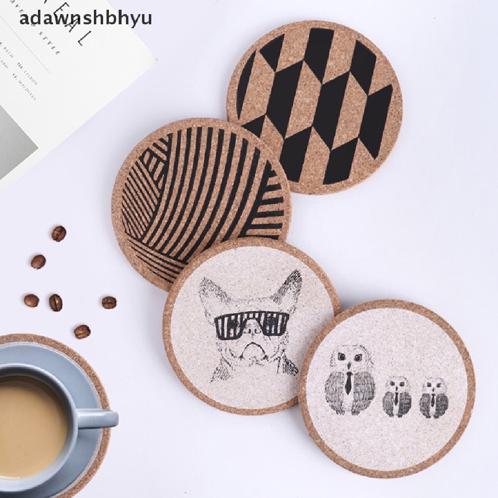 Đế Lót Ly Hình Tròn Thấm Hút Tốt Chống Trượt Tiện Dụng