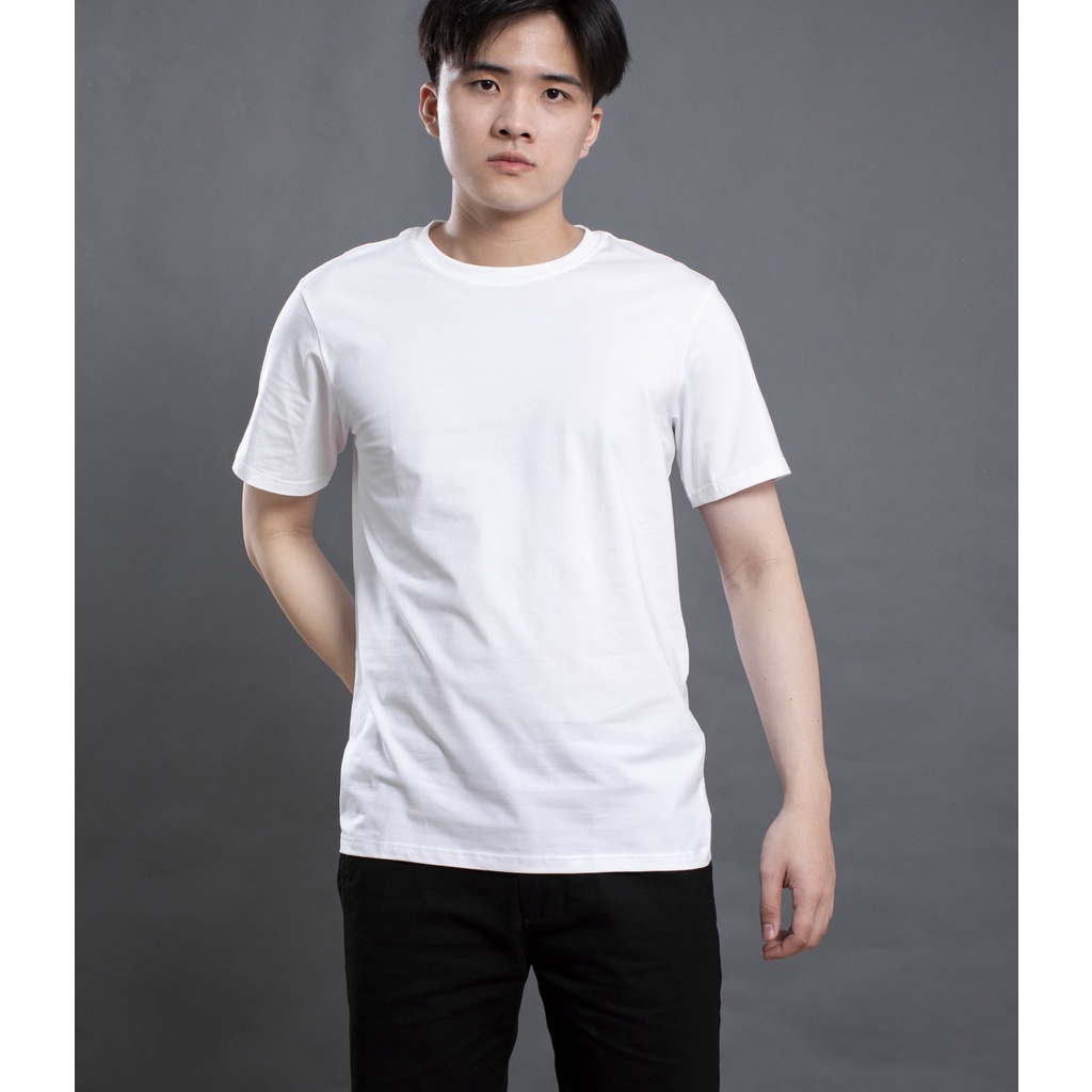 Áo thun cotton thời trang unisex trơn cao cấp LADOS - 49021 chất liệu thoáng mát thấm hút tốt