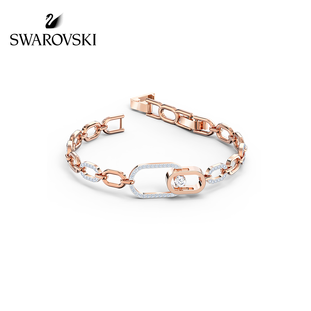 FLASH SALE 100% Swarovski VòngTay Nữ Hình dạng khóa trái tim đang đập SPARKLING DANCE FASHION Bracelet trang sức đeo Trang sức