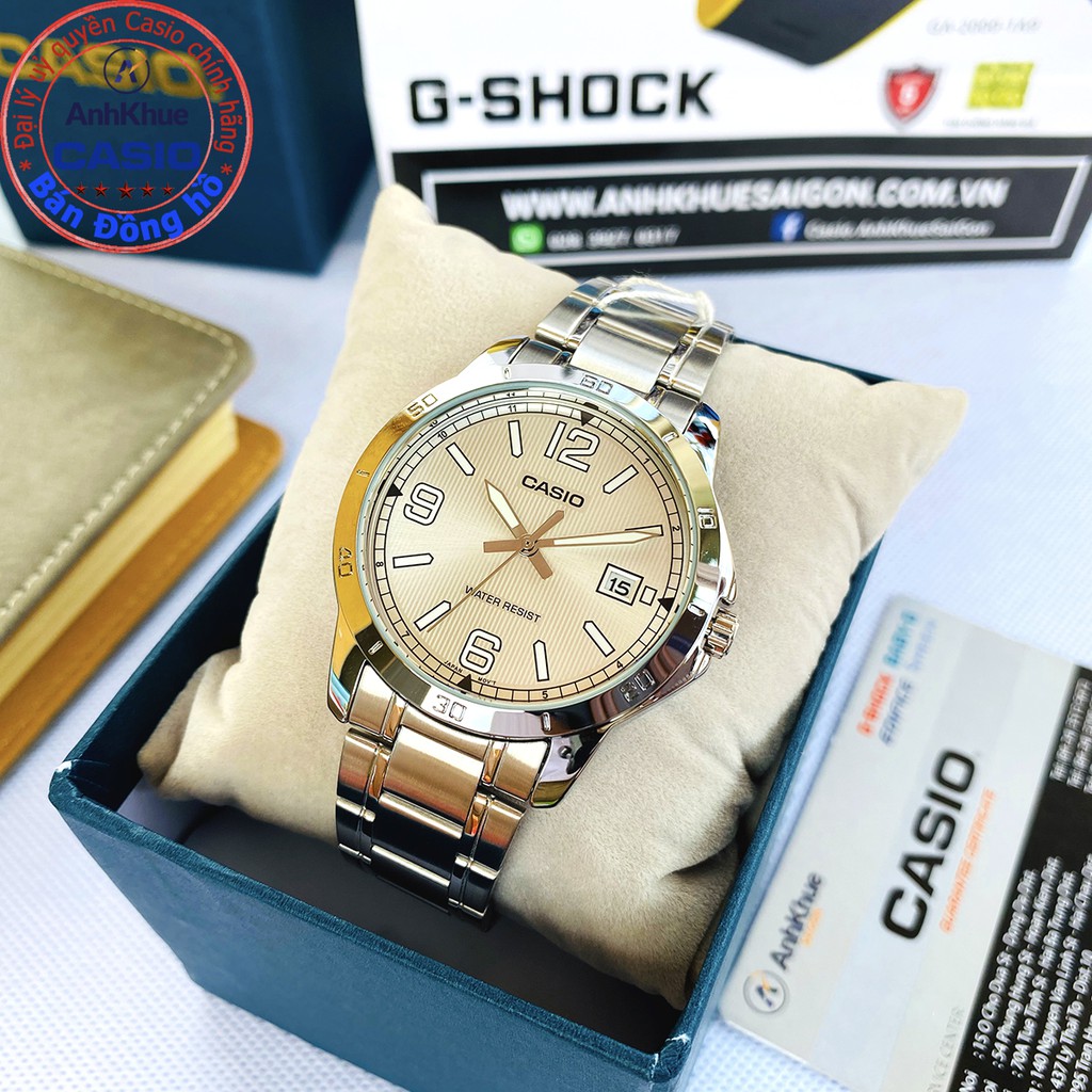 Đồng hồ nam Casio MTP-V004 MTP-V004D MTP-V004G MTP-V004SG dây thép bảo hành 1 năm ch | BigBuy360 - bigbuy360.vn