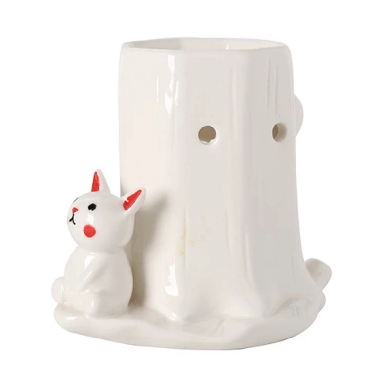 Thanh lý hàng tồn đèn xông đốt tinh dầu bằng nến gốc cây to màu trắng hình thú và ông già noel đáng yêu - Better Life