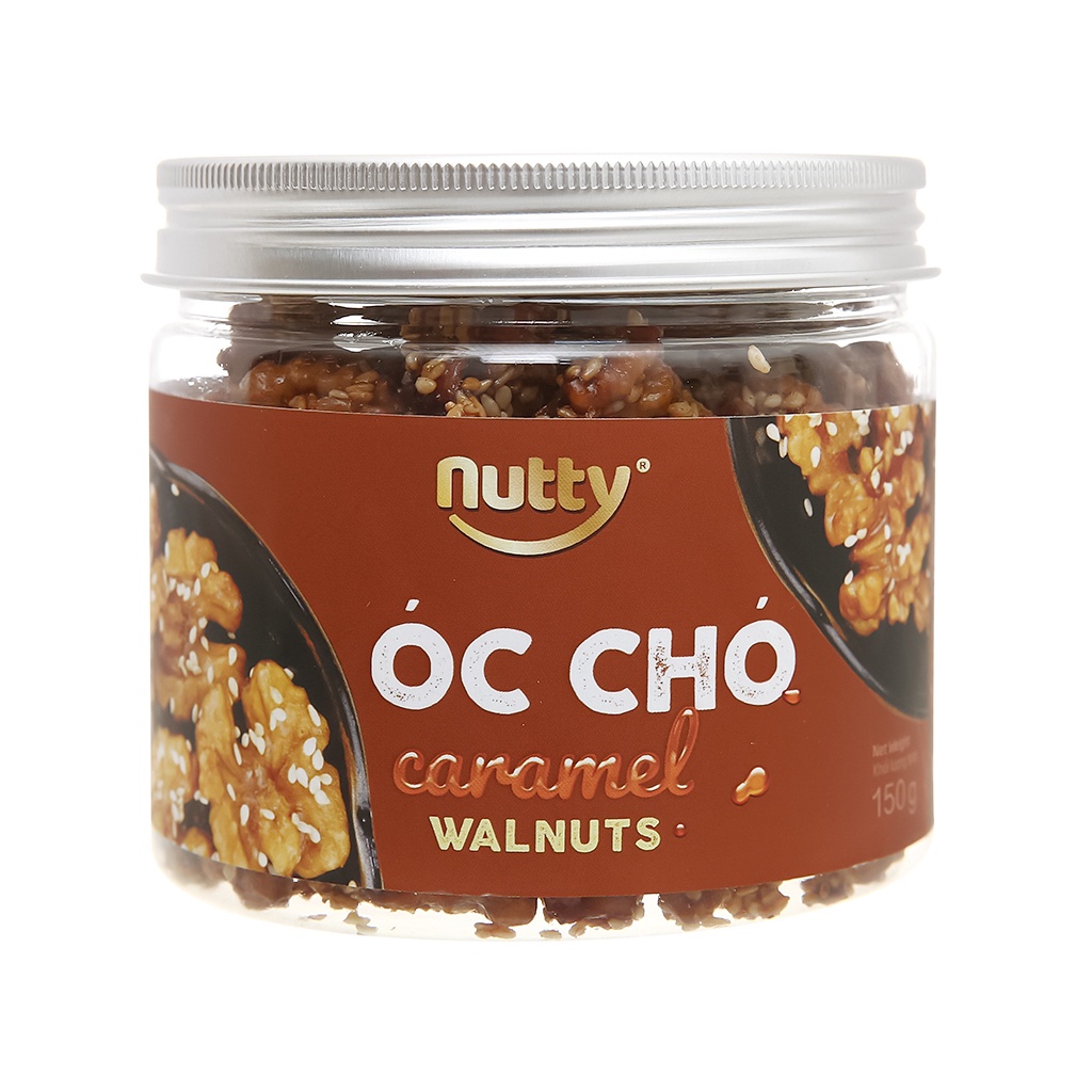 Óc chó vị caramel Nutty hũ 150g