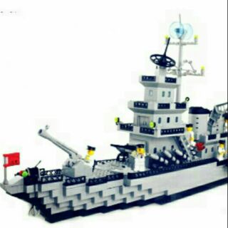 LEGO ARMY Tàu Chiến Hạm Hải Quân 370 chi tiết No3129