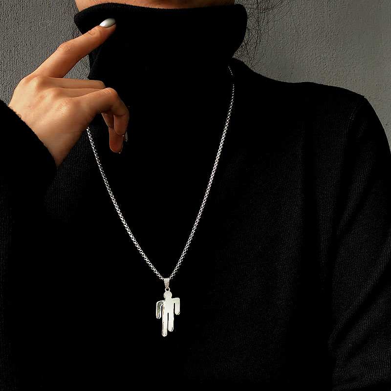 Vòng cổ mặt logo Billie Eilish thiết kế đơn giản dễ phối đồ thời trang