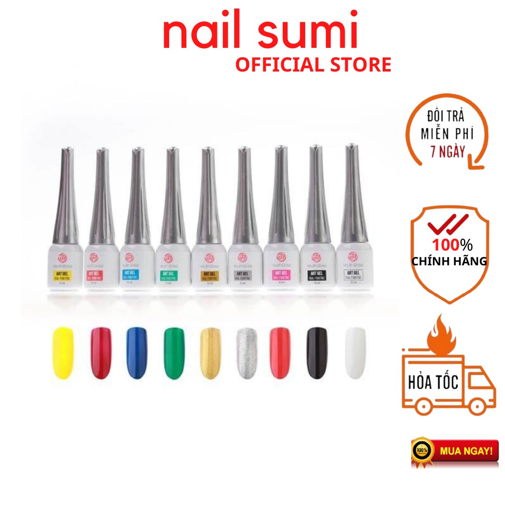 Cọ nét gel Hoa hồng ( hàng chuẩn loại 1) .