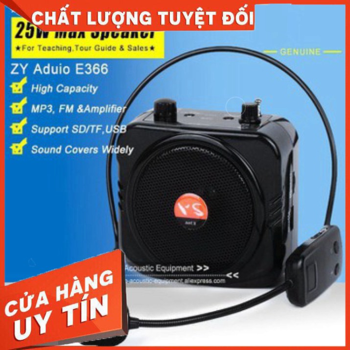 Máy Trợ Giảng loa E366 Bluetooth Micro Không Dây Tiếng to bắt tiếng tốt âm thanh lớn hỗ trợ giảng dạy du lịch hội họp