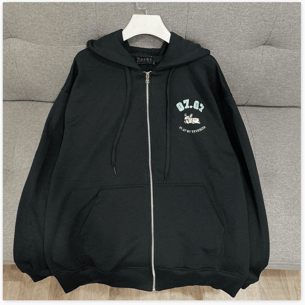 [Freeship] áo khoác hoodie nữ form rộng có dây kéo 0707 - shop lv | BigBuy360 - bigbuy360.vn