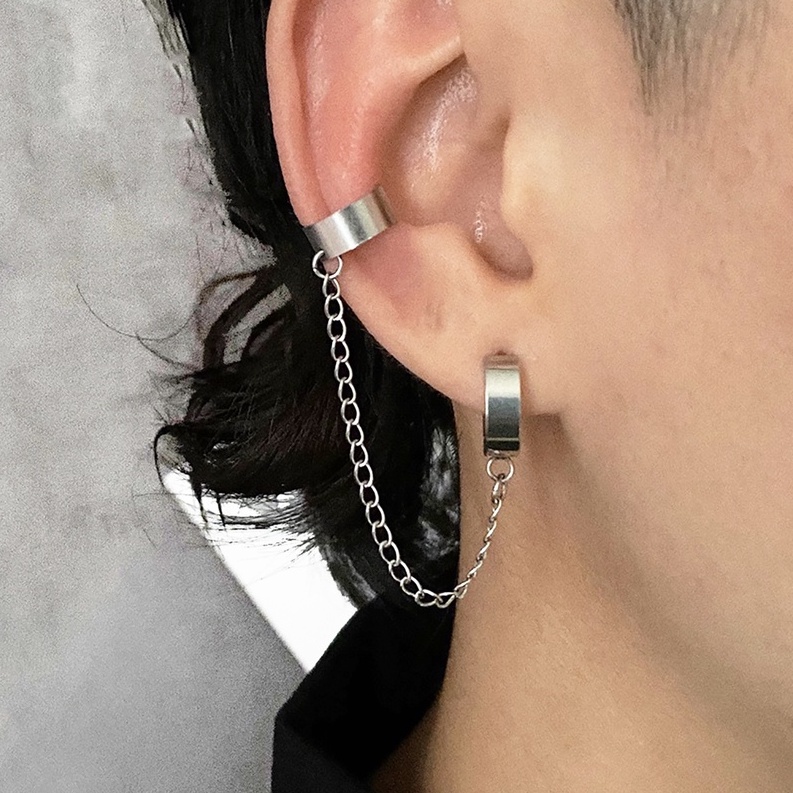 Khuyên Tai Tròn Kẹp Vành Carmen Thời Trang Cá Tính Lucifer Store Màu Bạc - Bông Tai Không Bấm Lỗ Titan Kẹp Vành Carmen