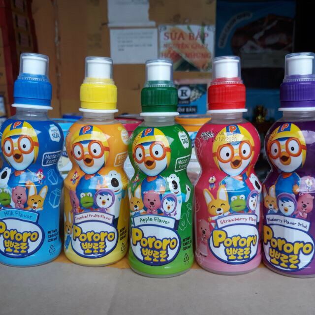 1 thùng 24 lon Nước trái cây pororo 235ml