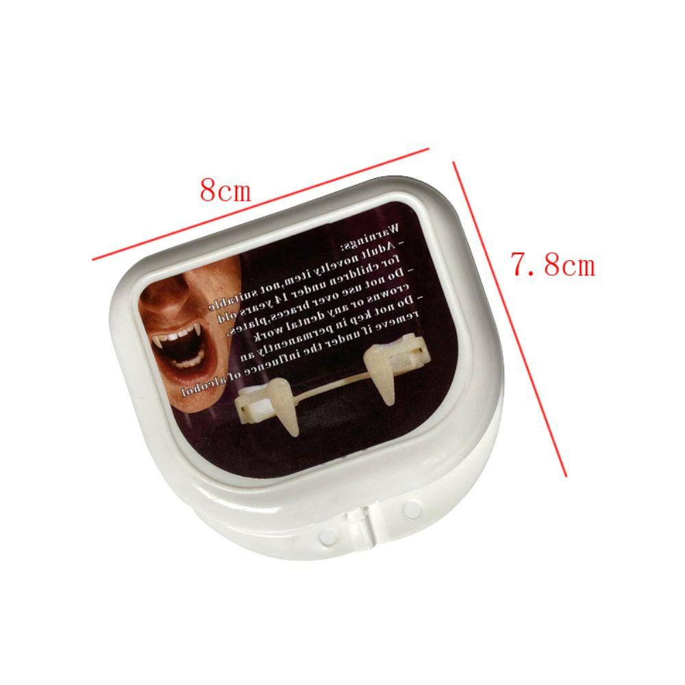 Bộ 2 Răng Nanh Giả Hóa Trang Zombie Ma Cà Rồng Có Thể Tái Sử