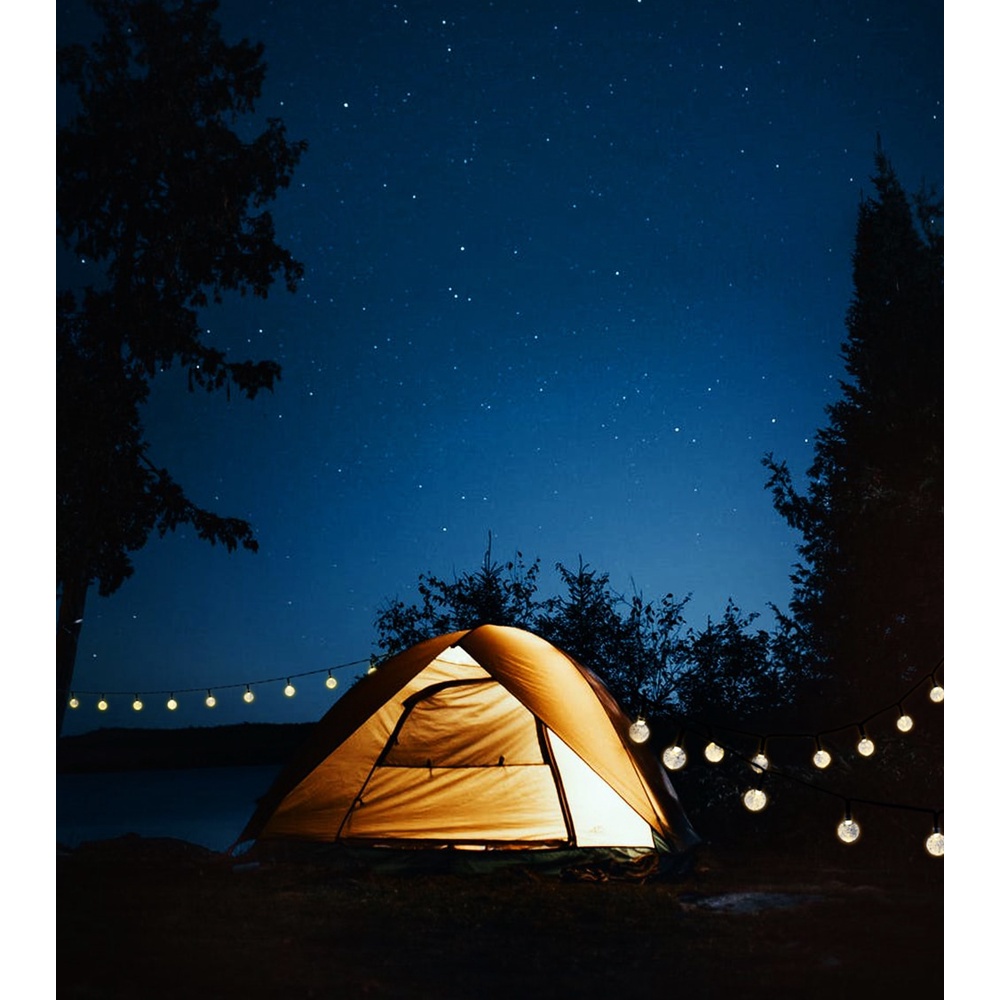 Dây Đèn LED Trang Trí Hình Cầu Pha Lê 8 Chế Độ 5M/7M/12M