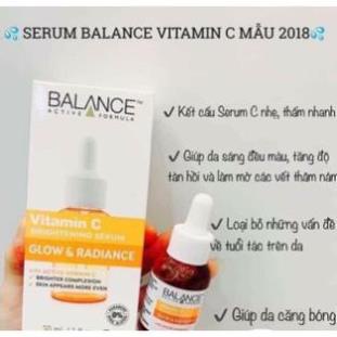 Serum Trắng Da, Mờ Thâm Balance Active Formula Vitamin C Brightening 30ml - Donna.cosmetics