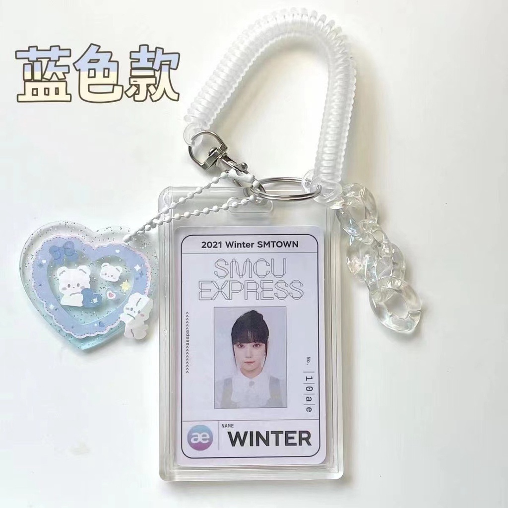 Móc Khóa Đựng Ảnh 3 Inches Pc Kpop Merch HSU Bằng Acrylic Trong Suốt HSU