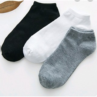 5 đôi tất vớ trơn nam/nữ cổ ngắn