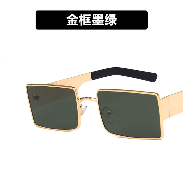 Kính mát gọng chữ nhật kim loại phong cách Ulzzang Hàn Quốc cho nam và nữ