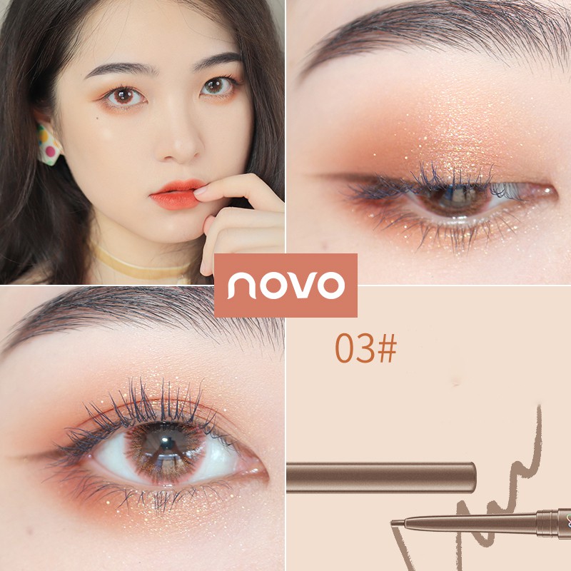 Bút kẻ mắt Novo 6 màu lâu trôi chống thấm nước và mồ hôi tùy chọn | BigBuy360 - bigbuy360.vn