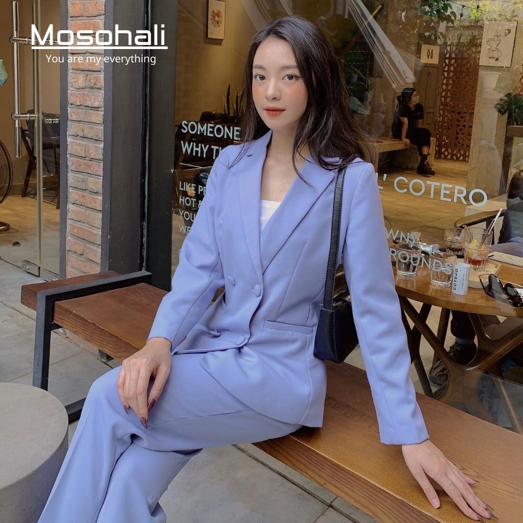 Set vest nữ,áo vest nữ Annas phong cách cơ bản trẻ trung năng động thiết kế MOSOHALI (áo vest + quần âu) | BigBuy360 - bigbuy360.vn