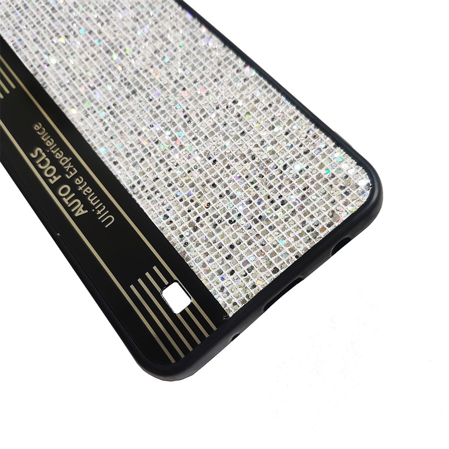 Bộ ốp lưng ánh kim tuyến và kính cường lực full màn hình Galaxy M10