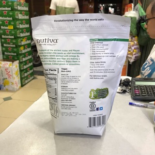 [COMBO 5 Túi] Hạt Chia Đen NUTIVA 907g