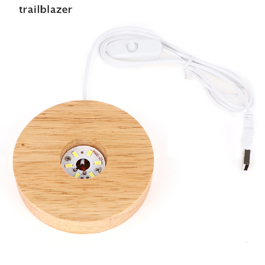 Đế Đèn LED Bằng Gỗ Có Thể Sạc Lại Kèm Giá Đỡ Tiện Dụng