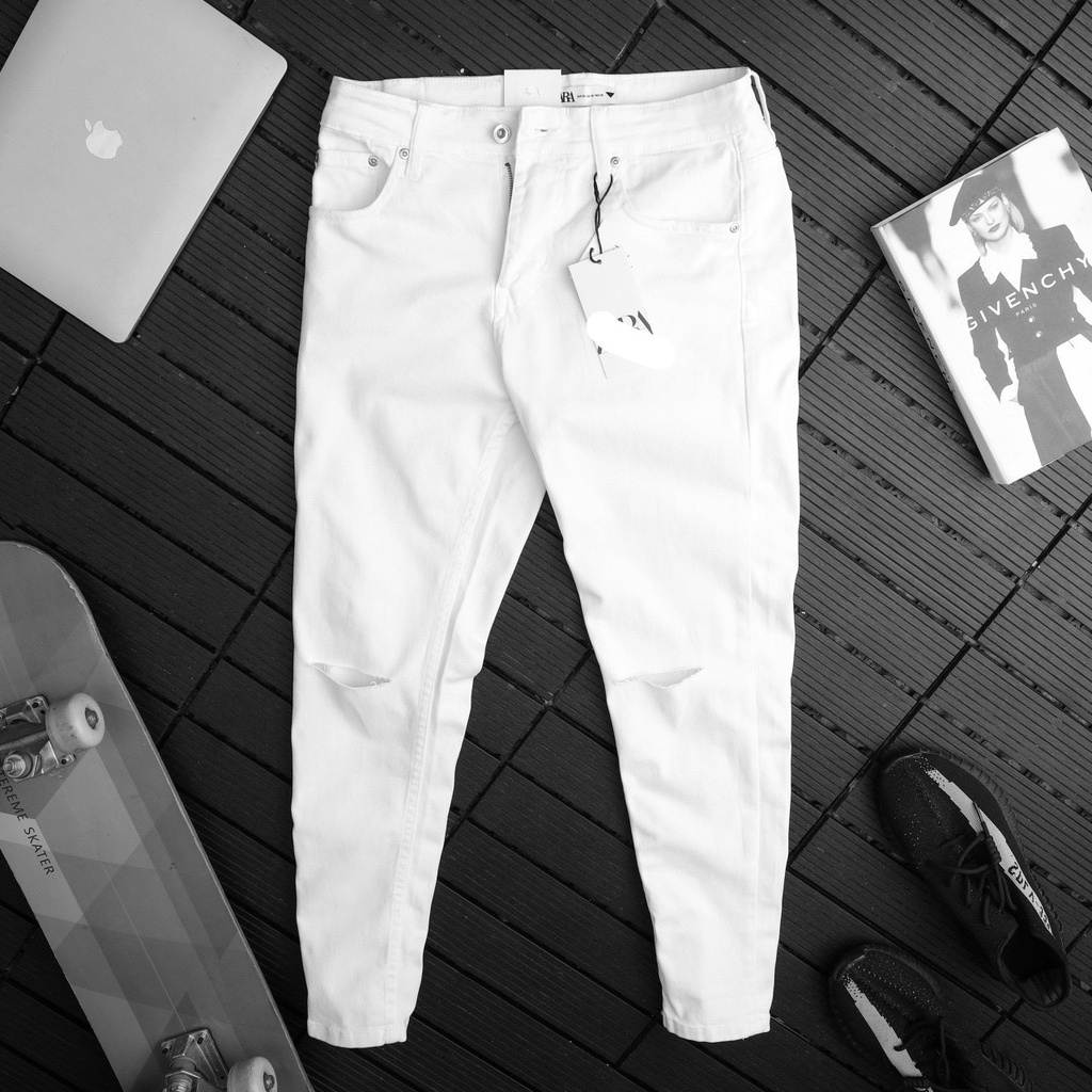 Quần jean nam trăng trơn chất bò cao cấp co dãn 4 chiều đẹp from dáng skinny mẫu mới thời trang cao cấp beautiulgilr T06