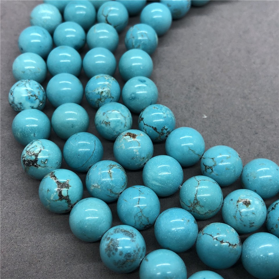 Chuỗi Hạt Đá Ngọc Lam Tự Nhiên 4-12mm Dùng Làm Vòng Tay Diy