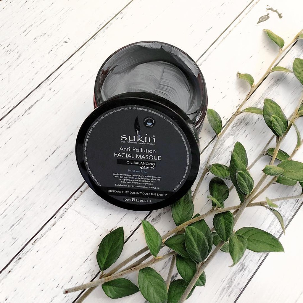 Mặt Nạ Cân Bằng Dầu Sukin Oil Balancing Plus Charcoal Anti-Pollution Facial Masque 100ml
