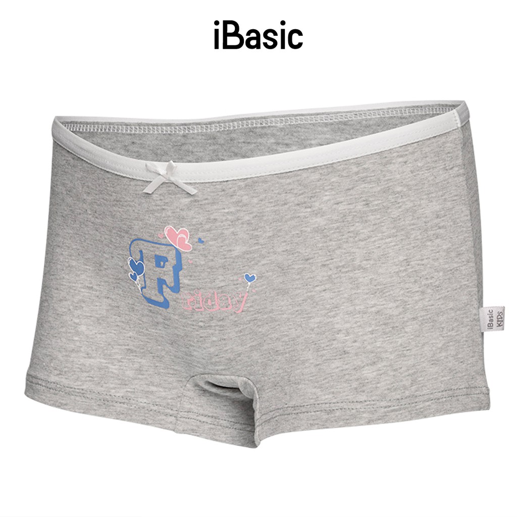 Hộp 7 quần lót bé gái cotton 7 màu iBasic PANG019