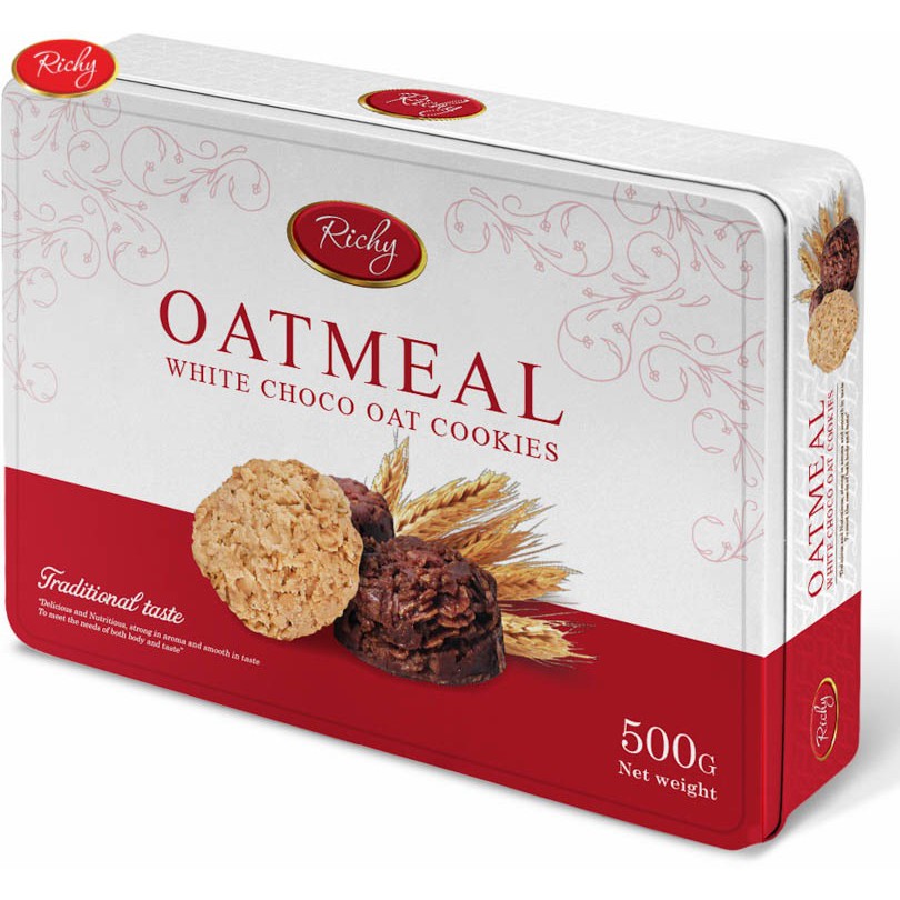 Bánh Richy Yến Mạch Hộp Thiếc 368g