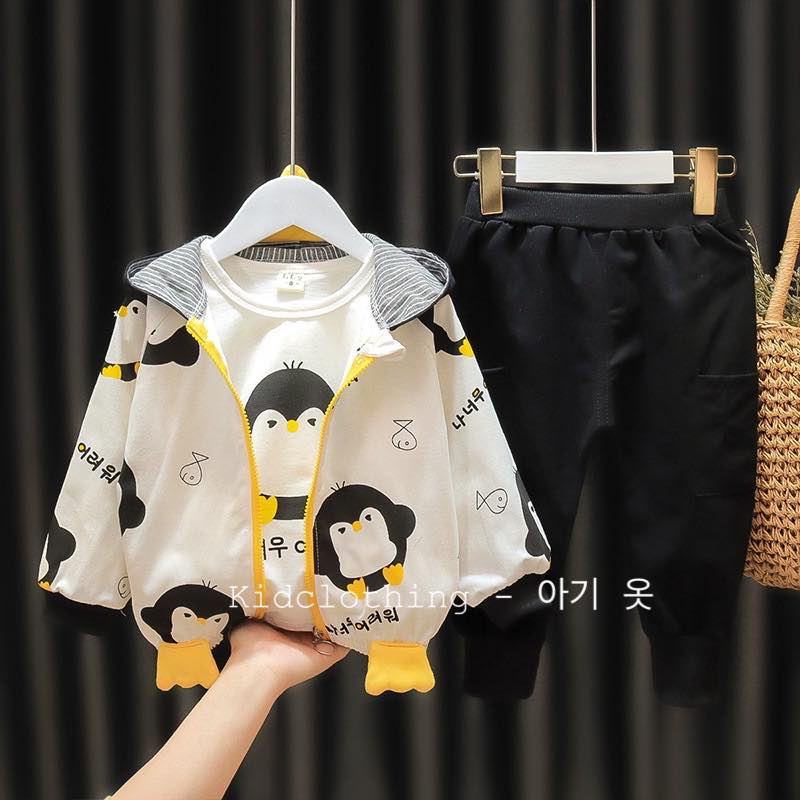 Set áo cú 3 chi tiết bé trai