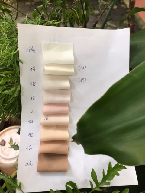 Vải Lót Habutai Loại Đẹp Nhiều Màu 1m