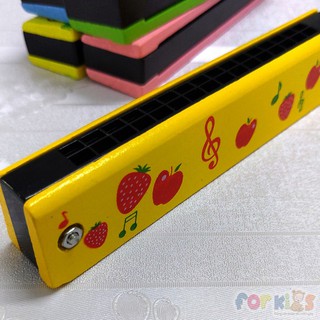 Kèn Harmonica, Đồ chơi Nhạc cụ, Kèn harmonica gỗ, Đồ chơi cho bé