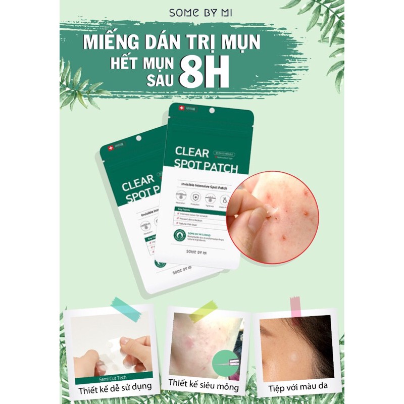 Miếng dán hút nhân mụn Some By Mi Clear Spot Patch 18 miếng