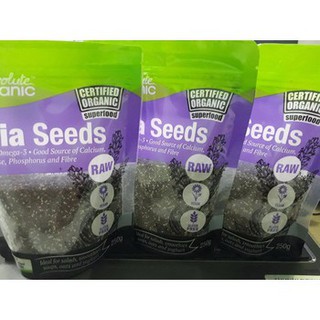 Hạt Chia Úc Absolute Organic Chia Seeds 250g
