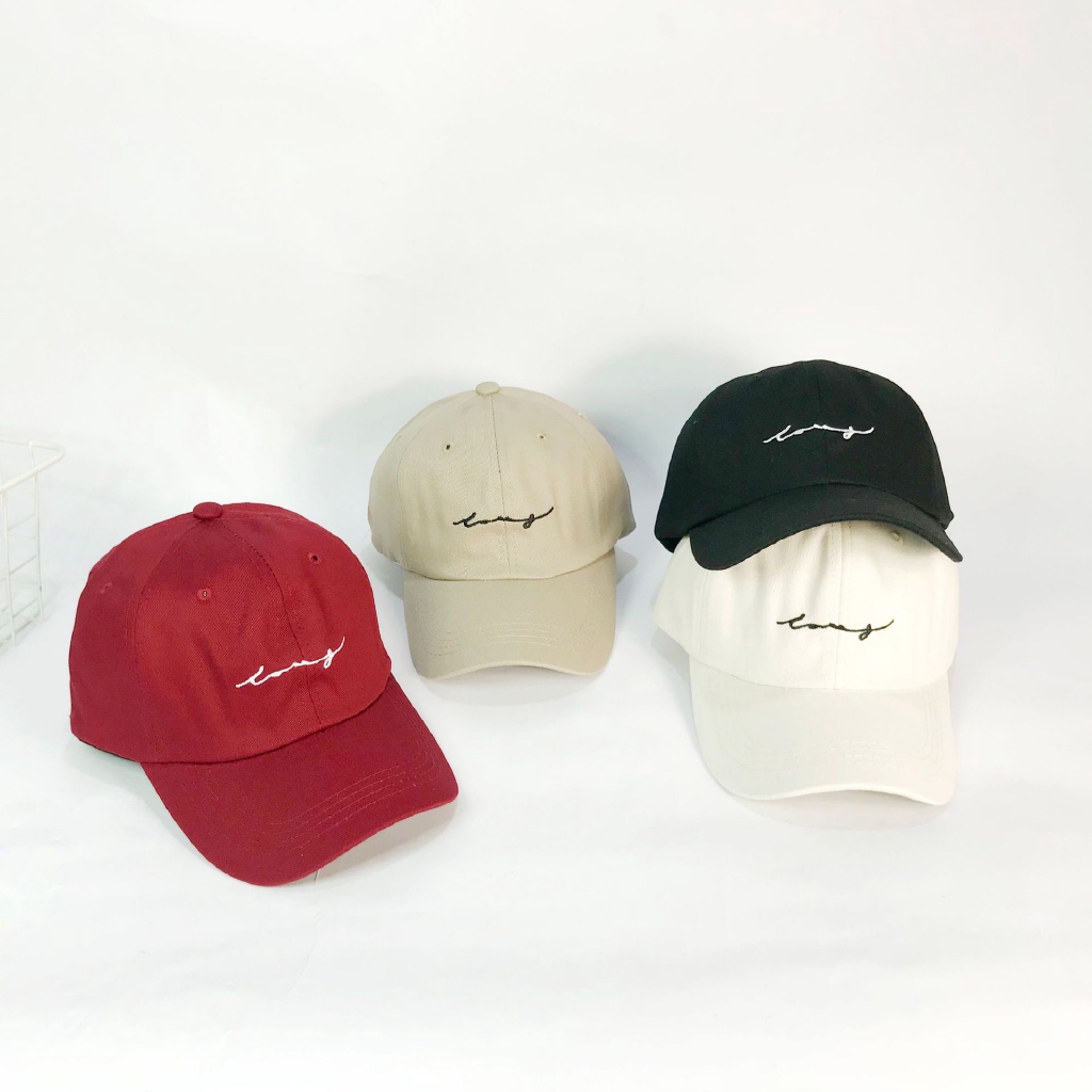 Mũ Lưỡi Trai LINJW Thêu Họa Tiết Chữ Cái Mẫu 2020 Thời Trang Unisex