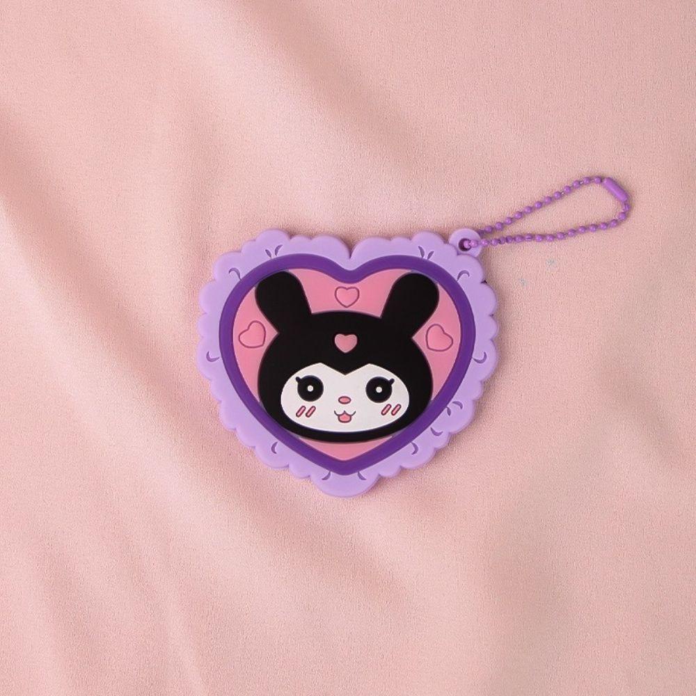 USNOW Móc Khóa Mặt Gương Nhỏ Đa Năng Hình Kuromi Cinnamoroll Đáng Yêu