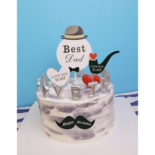 Set que cắm giấy Best Dad + tim đỏ