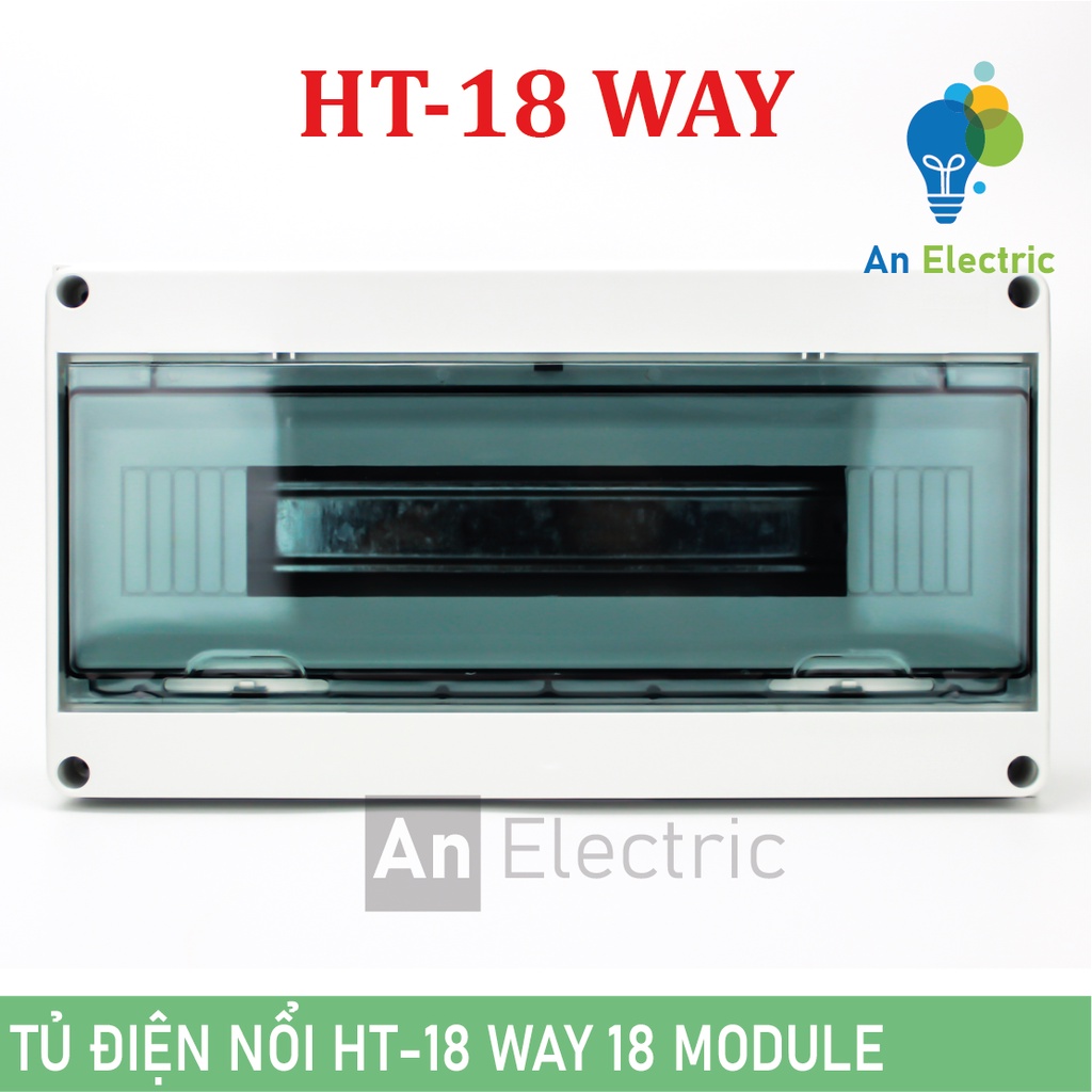 Tủ điện HT-18 WAY  chống nước, chống bụi – Tủ điện lắp nổi, Vỏ tủ điện, Tủ điện nhựa