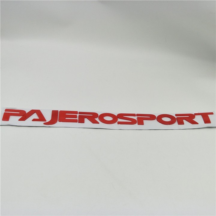 Logo chữ PAJERO SPORT nổi dán trang trí xe Mitsubishi Pajero hàng cao cấp