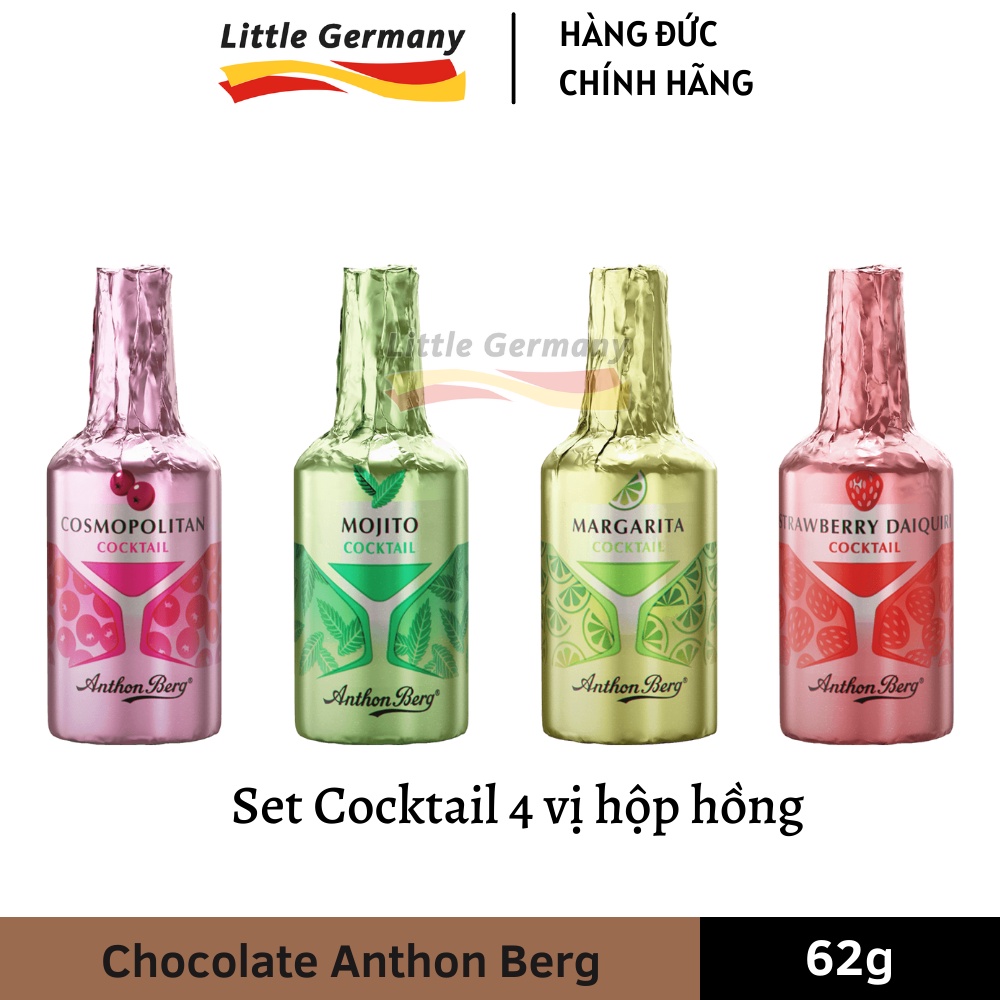 Socola cocktail Anthon Berg thượng hạng - Bản mini 4 chai - Hàng nhập Đức